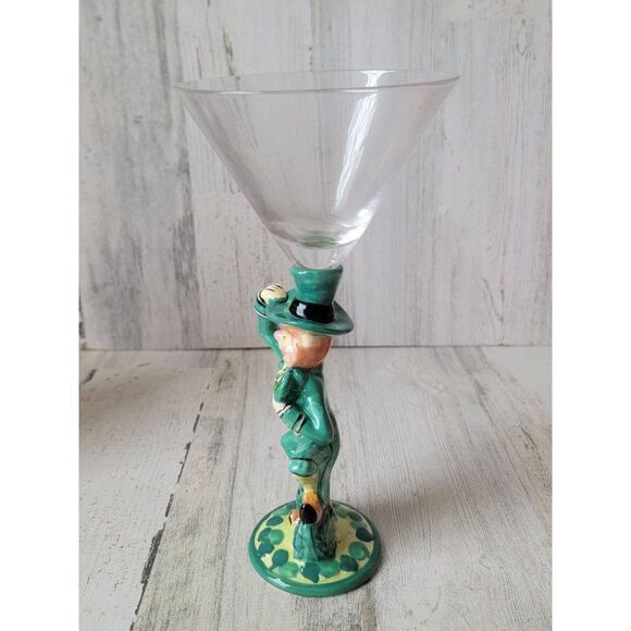 Blue sky martini leprechaun st Patrick's collectible 2009 clover - Picture 6 of 9